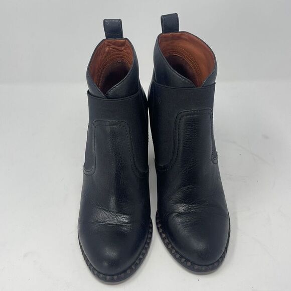 Marc by Marc Jacobs Women's Black Leather Ankle Boots Size 37.5 - Picture 1 of 6